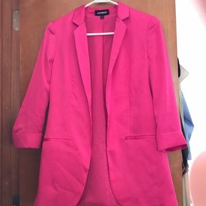 Express satin blazer